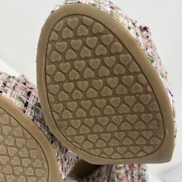 NWOT Chinese Laundry Womens Avenue Platform Heel Shoes Y2K Sz 8.5 Pink Tweed - Picture 15 of 16
